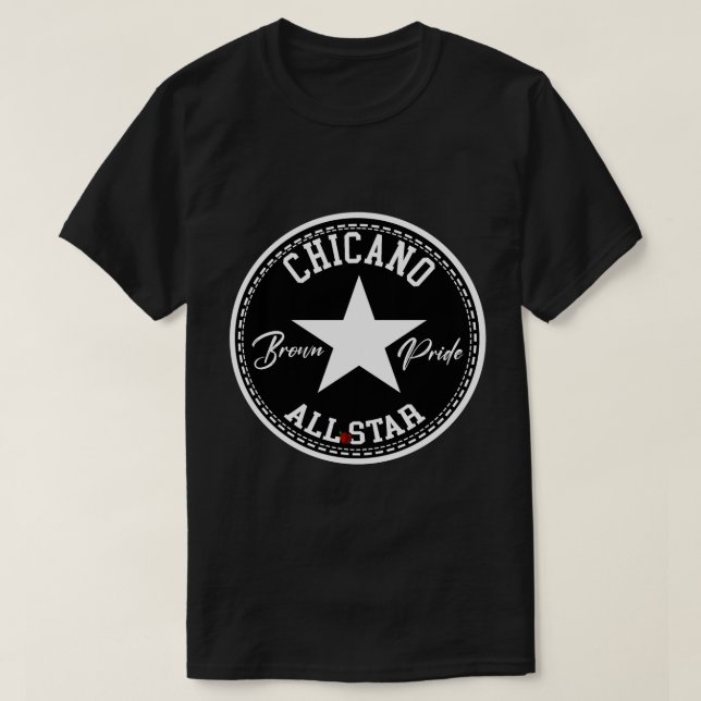 Estrella chicana all camiseta del Orgullo Marrón (Diseño del anverso)