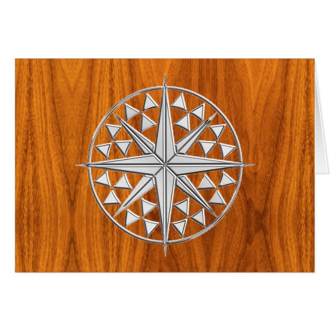 Estrella cromada de brújula náutica en la zona de  (Anverso (Horizontal))