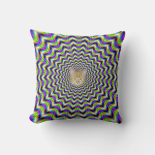 Estrella de almohadas en azul rosa amarillo y verd