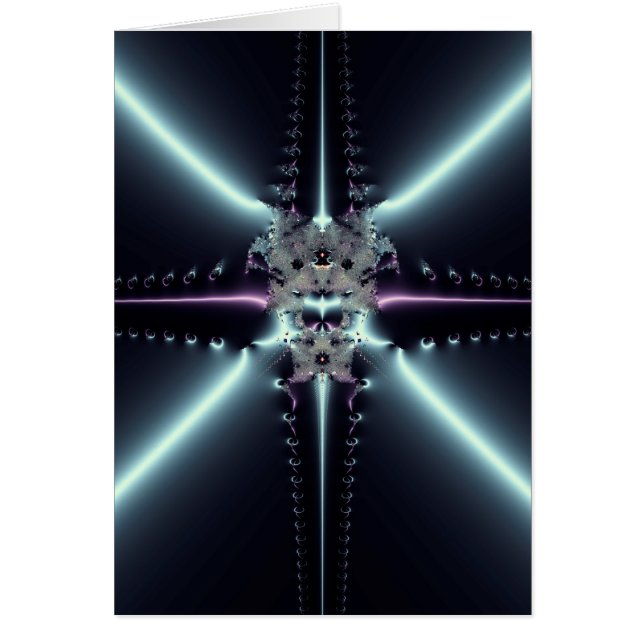 Estrella de arte azul abstracta (Frente)