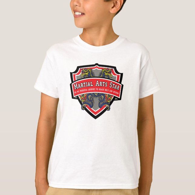 Estrella de artes marciales en camiseta (Anverso)