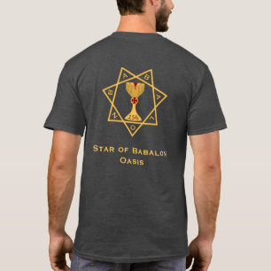 Estrella de Babalon Gold Logotipo Dos camisetas