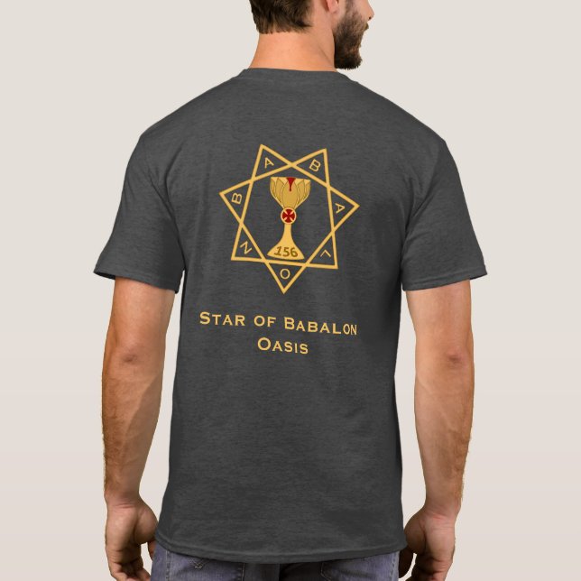 Estrella de Babalon Gold Logotipo Dos camisetas (Reverso)