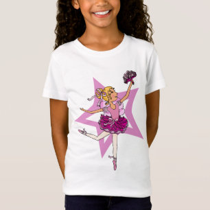 estrella de bailarina de rosa con top de aro de ca