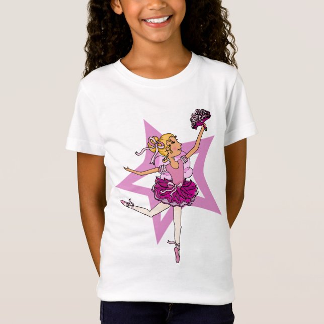 Estrella de Ballerina rosa con el top del cantante (Anverso)
