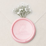 Estrella de Bat Mitzvah Chica judío simple rosado<br><div class="desc">Un sencillo sobre de cera para una invitación al murciélago mitzvah,  con una estrella de David por encima del nombre. El color predeterminado es rosa,  el nombre predeterminado es Sarah.</div>
