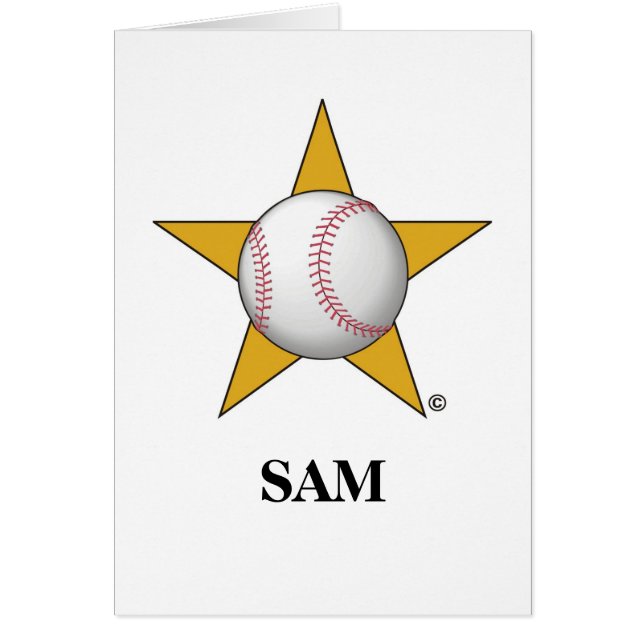 Estrella de béisbol (Frente)