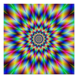 Estrella de colores El Poster perfecto de Zazzle