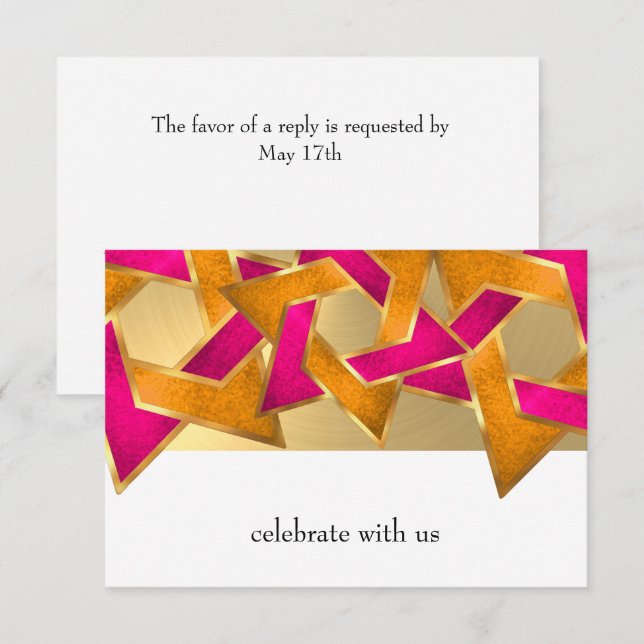 Estrella de David con Naranja rosa de la tarjeta R (Anverso / Reverso)