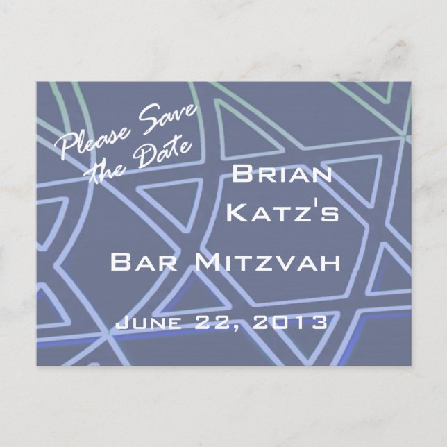 Estrella de David Tarjeta Postal (Anverso)