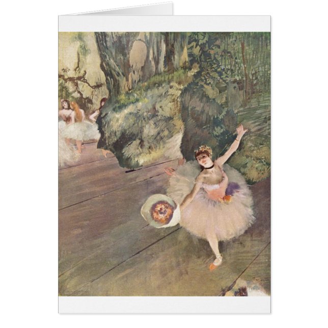 Estrella de Edgar Degas del ballet con el pastel (Frente)