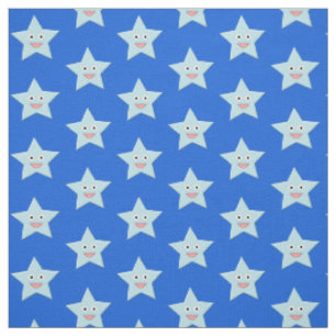 Estrella de festividad azul brillante tela de nave