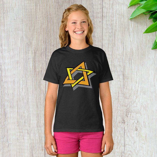 Estrella de Hanukkah Chica camiseta (Subido por el creador)