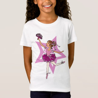 Estrella de la bailarina en rosa con el top del