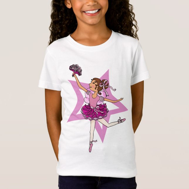 Estrella de la bailarina en rosa con el top del (Anverso)