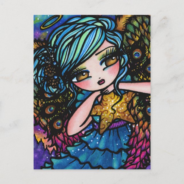 Estrella de la fantasía del navidad del ángel del (Anverso)