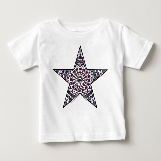 Estrella de la Independencia, niño y camiseta con  (Anverso)