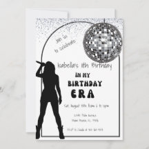 Estrella De La Música En Su Invitación De Cumpleañ
