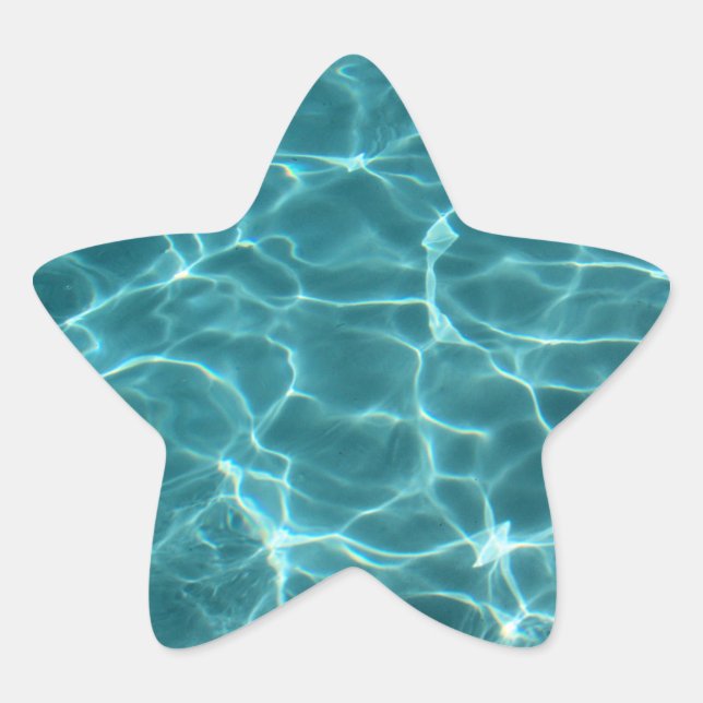 Estrella de la piscina Pegatina (Anverso)