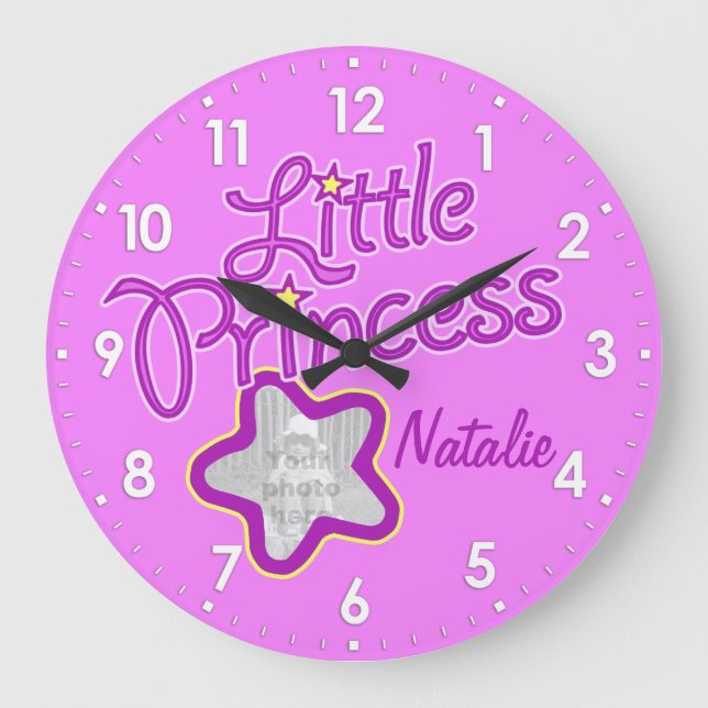 Estrella de la princesa foto chicas rosados reloj  (Anverso)