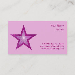 Estrella de la tarjeta de visita guiada Estrella d