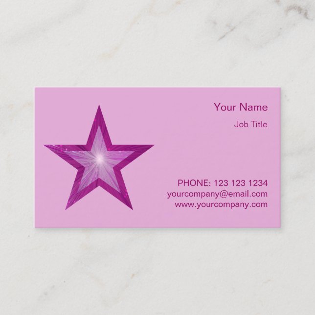 Estrella de la tarjeta de visita guiada Estrella d (Anverso)