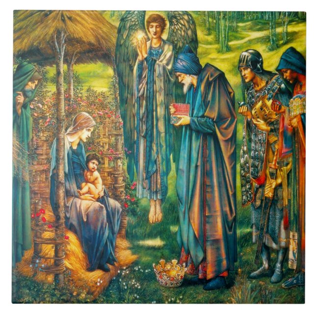 Estrella de la teja Trivet de Belén o de la caja (Frente)