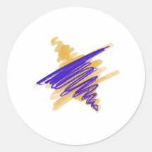 Estrella de las Acuarelas de los Pegatinas de Davi