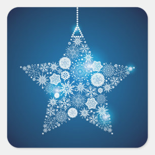 Estrella de las copas de nieve y pegatinas de Navi
