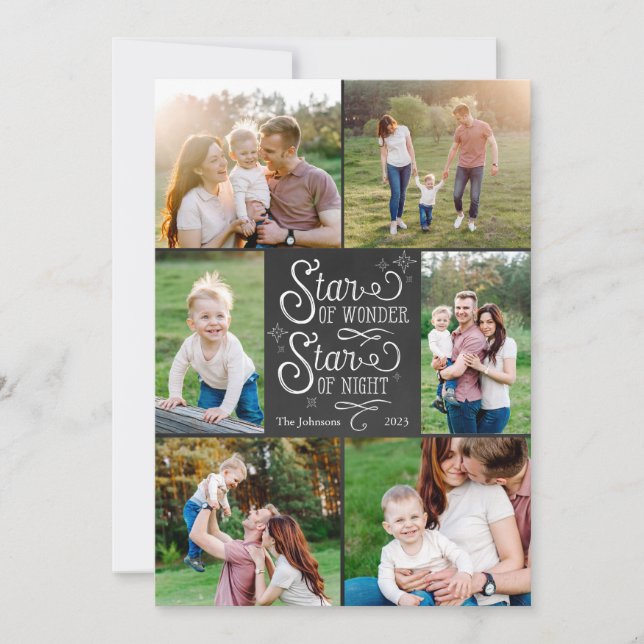 Estrella de las tarjetas de Navidades maravillas c (Anverso)