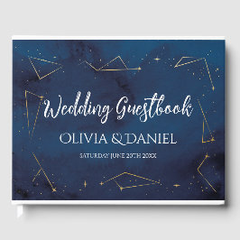 Estrella de libro invitado boda firma constelacion