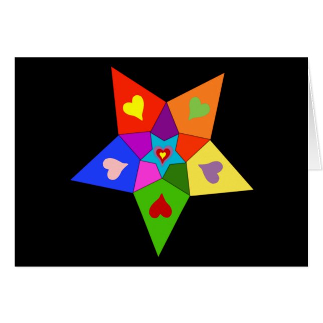 Estrella de los corazones del arco iris (Anverso (Horizontal))