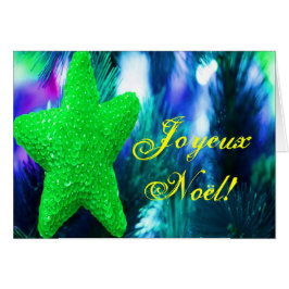 Estrella de los Navidades verdes Joyeux Noel