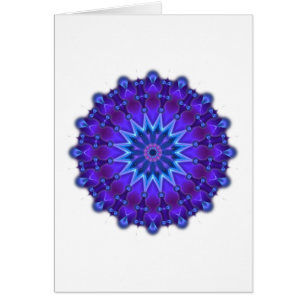 Estrella de Mandala en azul