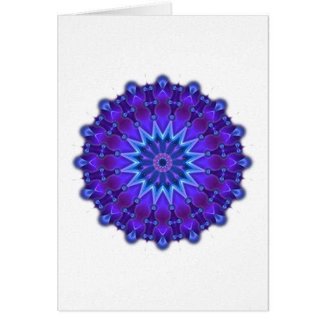Estrella de Mandala en azul (Frente)