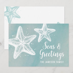 Estrella de Mar Elegante Navidad en la Playa