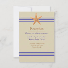 Estrella de Mar Náutica Beige - Invitación de Rece