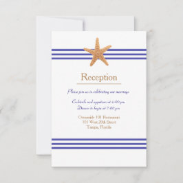 Estrella de mar náutica - Invitación de recepción