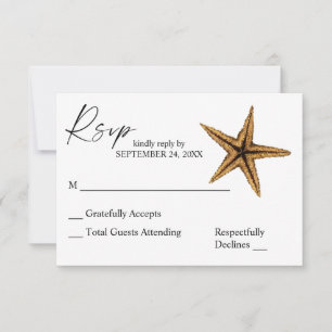 Estrella de Mar Tropical Hawaiana RSVP