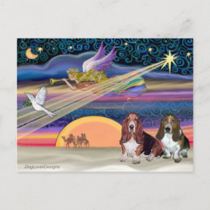 Estrella de Navidad - Basset Hounds (dos)
