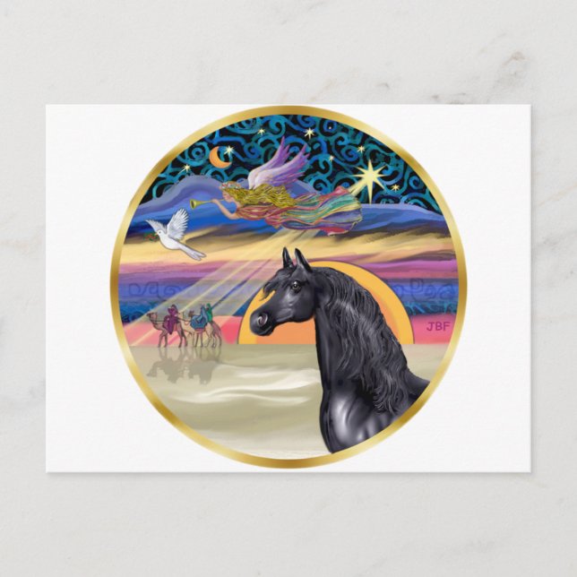 Estrella de Navidad - Caballo de Arabe Negro (Anverso)