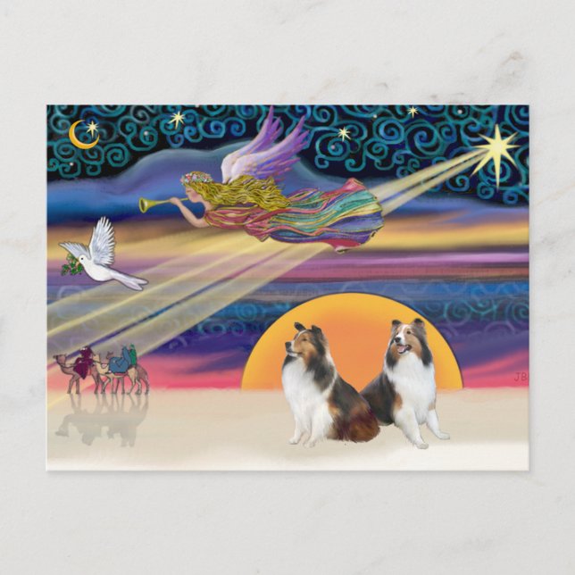 Estrella de Navidad - Dos Shelties (Anverso)