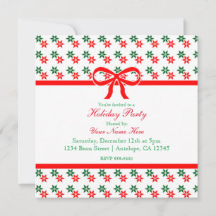 Estrella de Navidad Retro Invitaciones Navideñas V