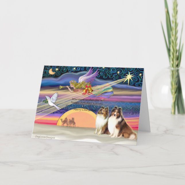 Estrella de Navidad - Shetland Sheepdogs (2 Sable) (Anverso)