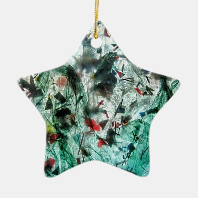 Estrella de ornamento azul suave,Decoración estrel (Frente)