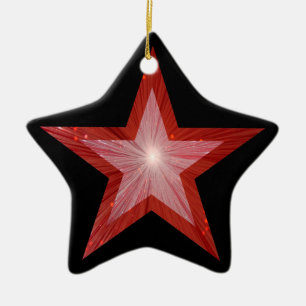 Estrella de ornamento de Estrella Roja de color ne