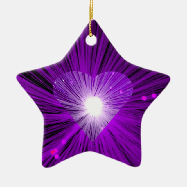 Estrella de ornamento de Purple Heart (Frente)