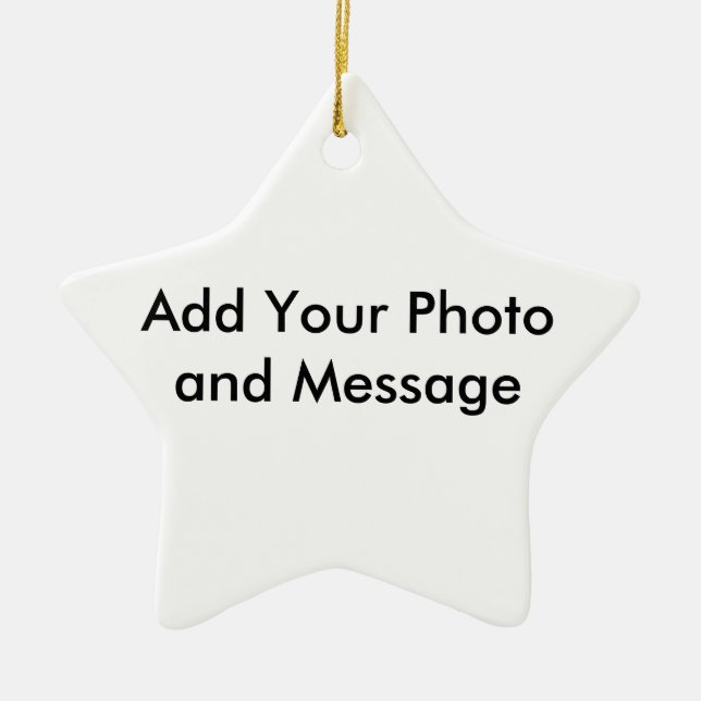 Estrella de ornamento personalizado (Frente)
