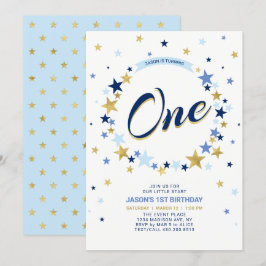 Estrella de Oro | Invitación de cumpleaños número 