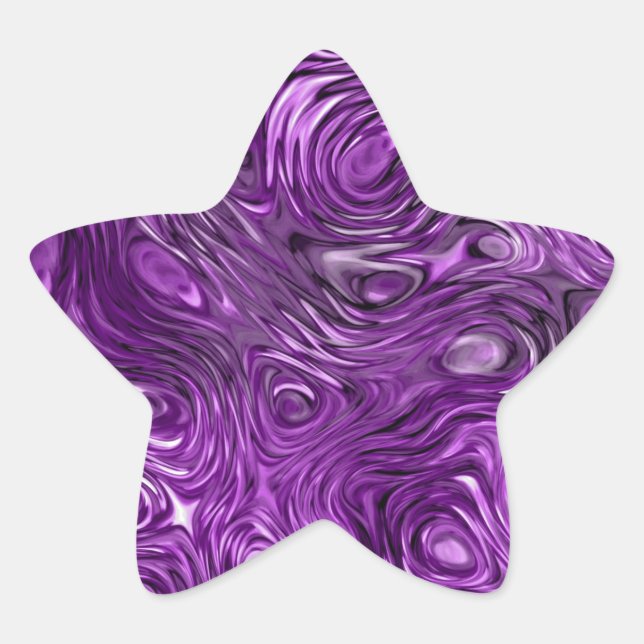 Estrella de pegatina de impresión Molten Lilac (Anverso)